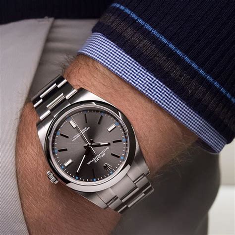 The Rolex that got away. The now discontinued rhodium Oyster 